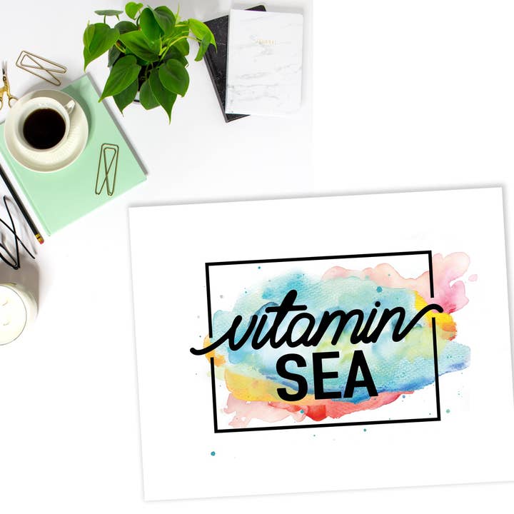 Impression d'art Vitamin Sea | 3 tailles pour la vente par Paperfinch Design