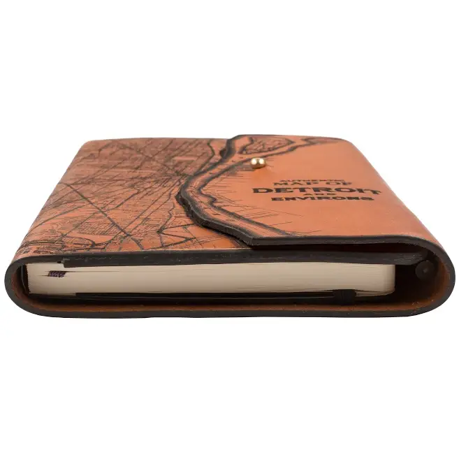 Tactile Craftworks - Wholesale Journal/Diary - Detroit Map Journal4