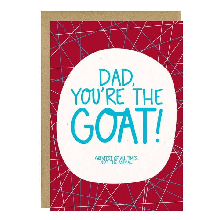 Goat Dad Card for wholesale by Little Lovelies Studio