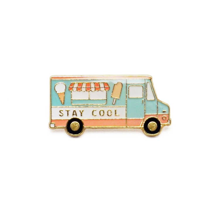 Lucky Horse Press - Wholesale Lapel Pin/Button - Ice Cream Truck Enamel Pin1