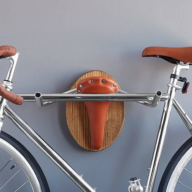 The Iron Roots Designs - Wholesale Wall Mounted Shelf - Bicycle Taxidermy Bike Wall Display "The Longhorn"