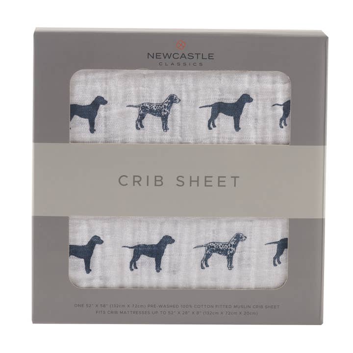 Newcastle Classics - Wholesale Cot/Crib Sheets - Dalmatian Cotton Crib Sheet