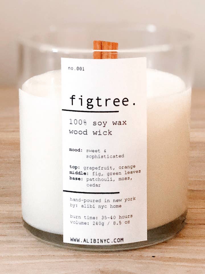 FIGTREE | 100% SOJA TRÄ VEKE LJUS för wholesale av ALIBI NYC