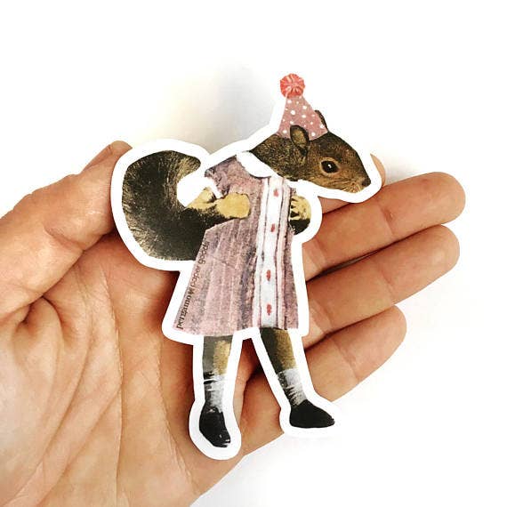 Pergamo Paper Goods - Wholesale Sticker - Squirrel Vinyl Sticker2