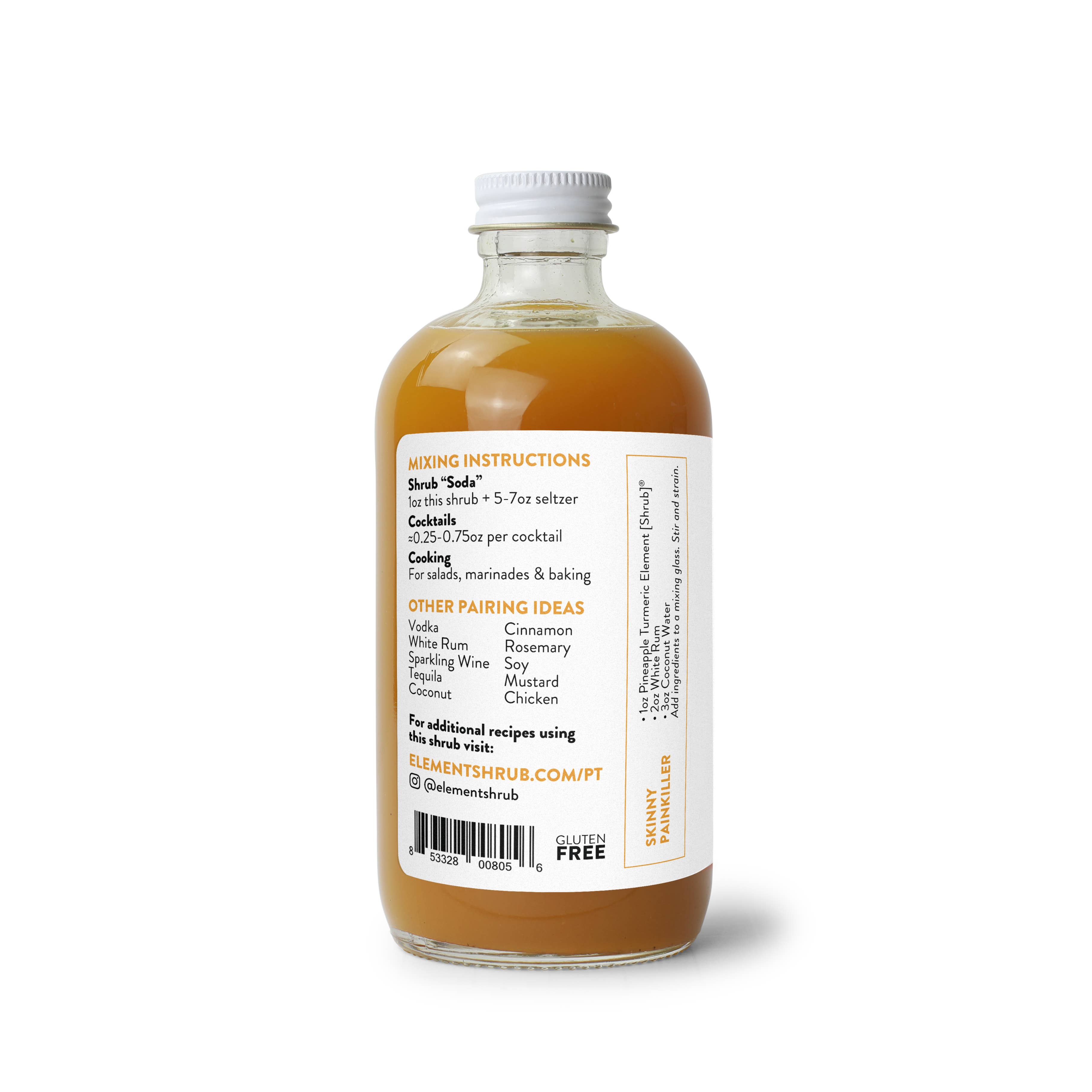 Element Shrub - Wholesale Non-Alcoholic Aperitif/Mocktail - Pineapple Turmeric Shrub 237ml4