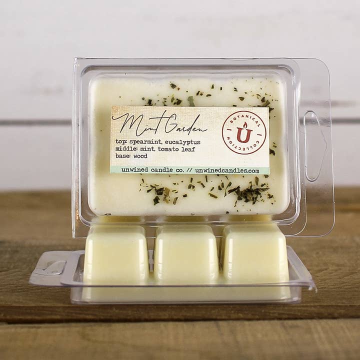 Unwined Botanical Wickless Wax Melts - Mint Garden for wholesale by Unwined Candles