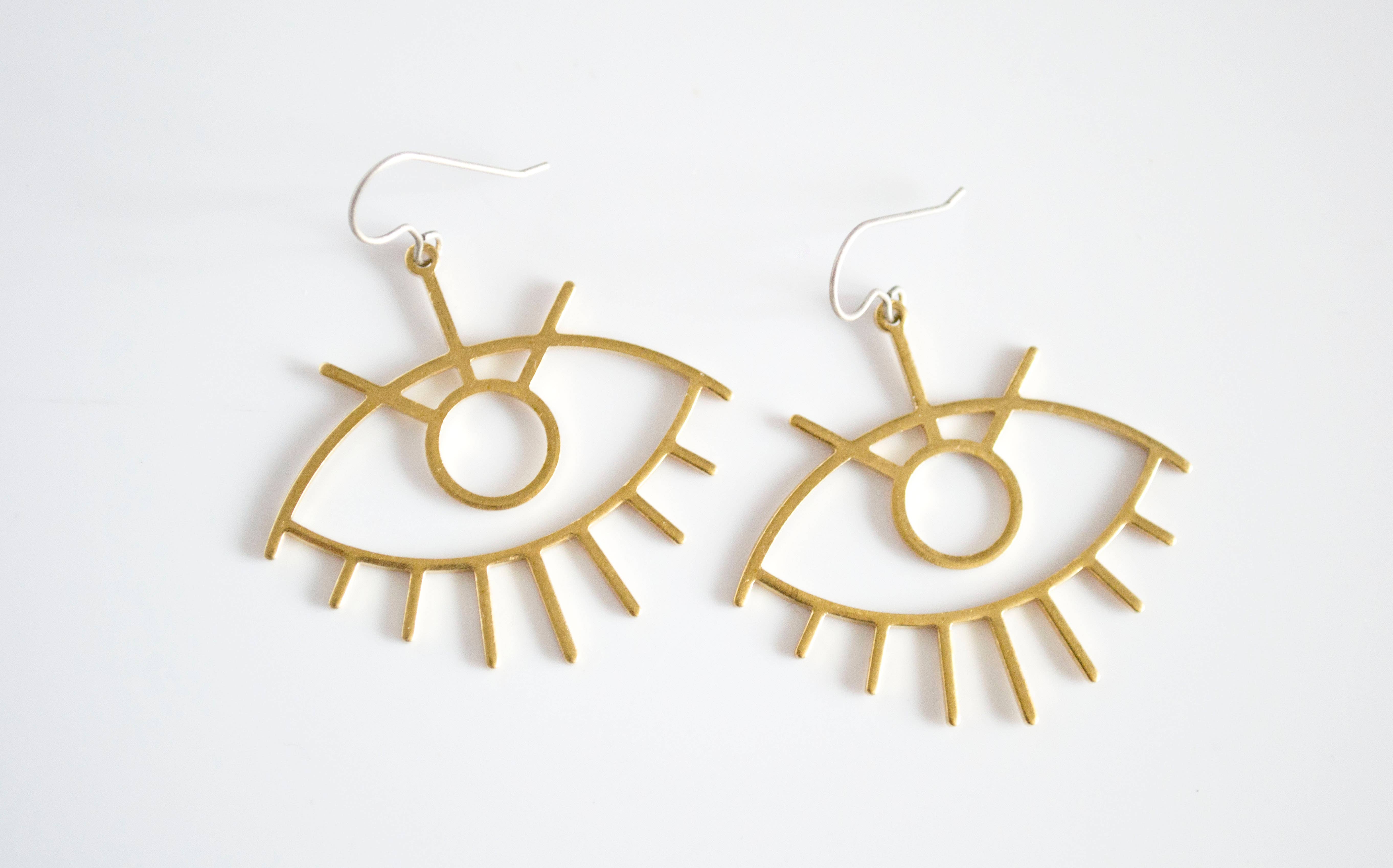 Grey Theory Mill - Wholesale Dangle Earrings - Eye dangly earrings1