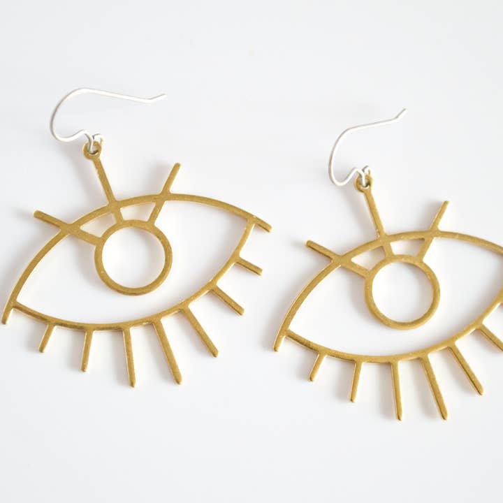 Grey Theory Mill - Wholesale Dangle Earrings - Eye dangly earrings1