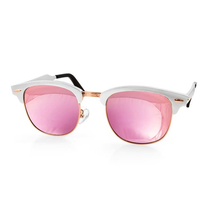 Rose speglade Milo solglasögon för wholesale av AQS Brand Inc.