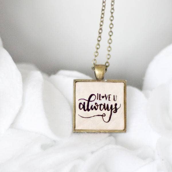 I Love You Always Necklace for wholesale by Little Allegory