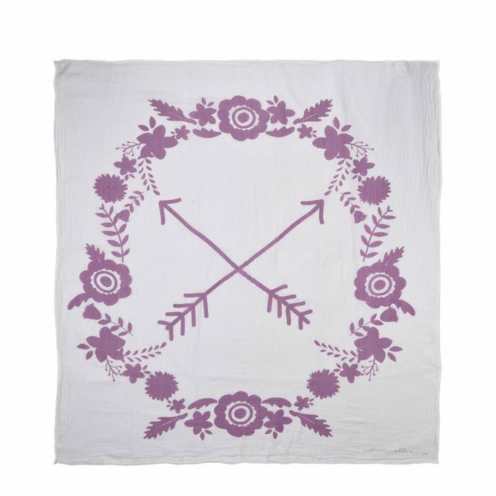 SALE Cotton Pink Flower Baby Blanket for wholesale by Totalee Gift