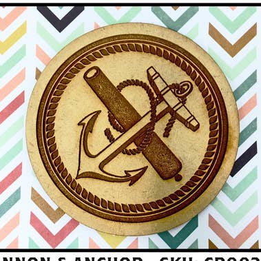 Drink Coaster - Kanon Och Ankare, Nautisk Konst för wholesale av Insert Brand Here Shop