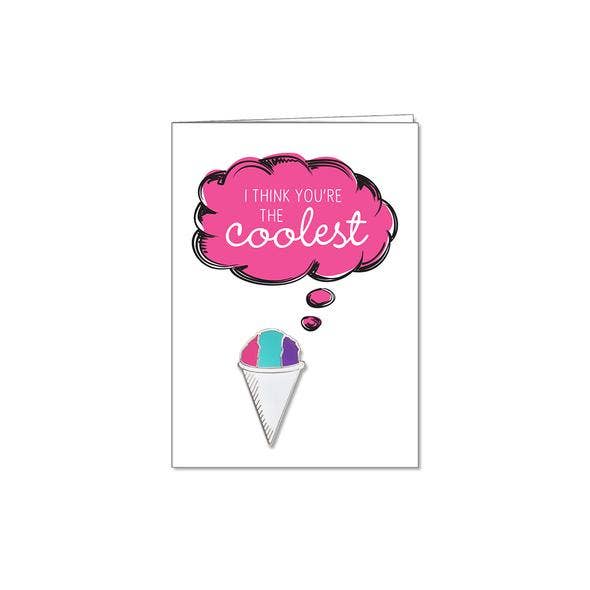 Lifebeats Gifts – Großhandel Anstecker/Button – Du bist der coolste Snow Cone Pin