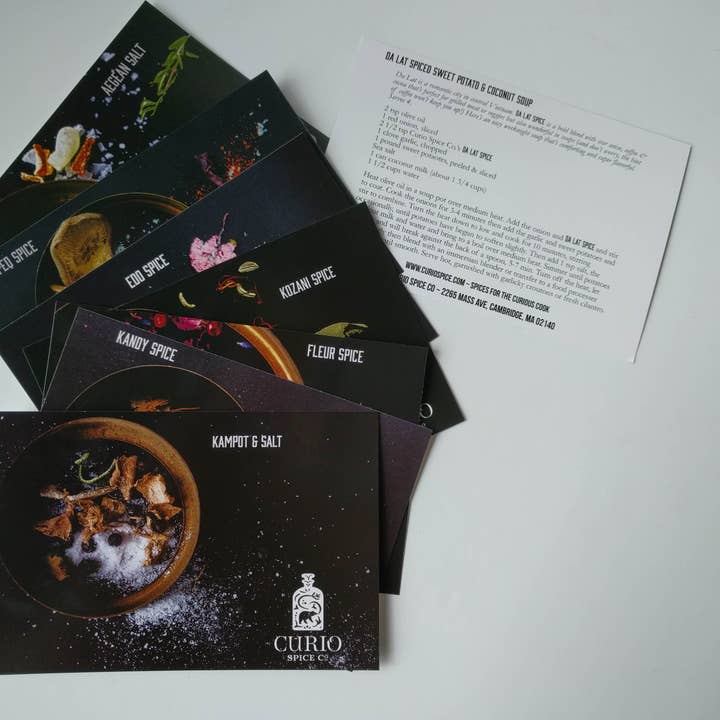 Carte Ricette per la vendita all'ingrosso da parte di Curio Spice Co