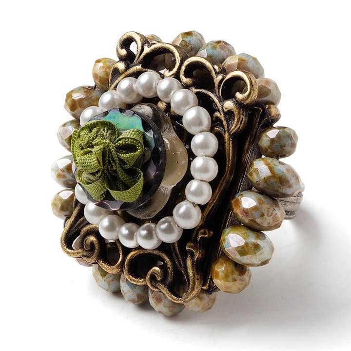 Ritual Flower Ring for wholesale by Elements Jill Schwartz