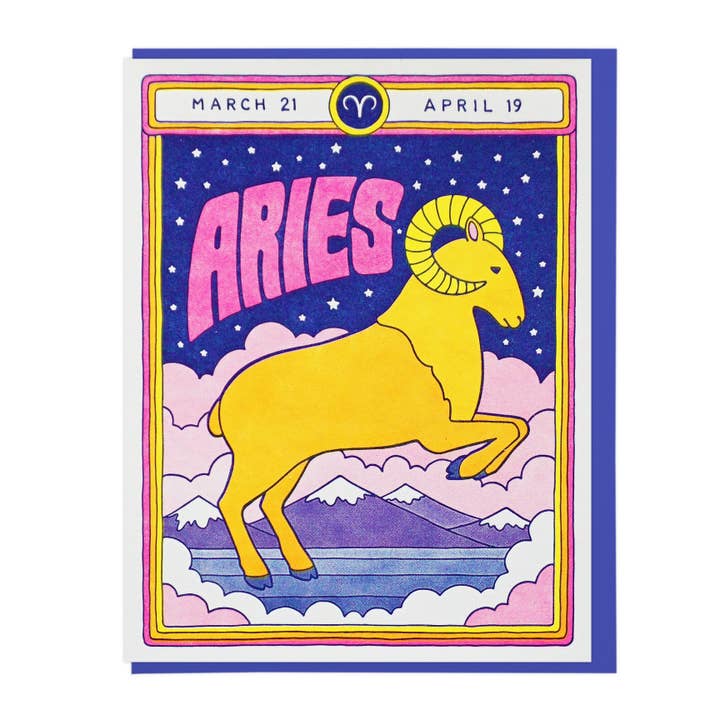Aries Card for wholesale by Lucky Horse Press
