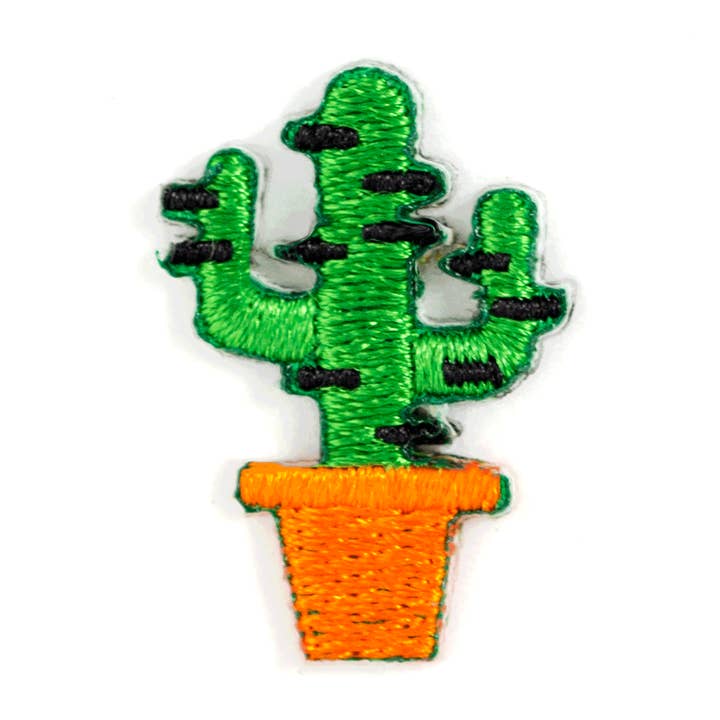 Cactus Embroidered Sticker Patch for wholesale by These Are Things