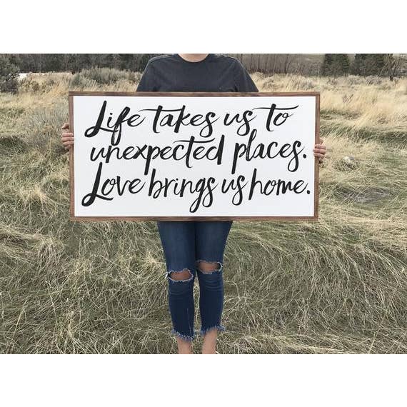 Cartello in legno, 22,9 x 45,7 cm per la vendita all'ingrosso da parte di Willow and Blush Designs