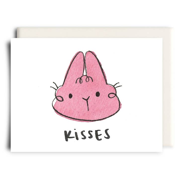 Kisses Bun | Love Greeting Card for wholesale by Inkwell Cards