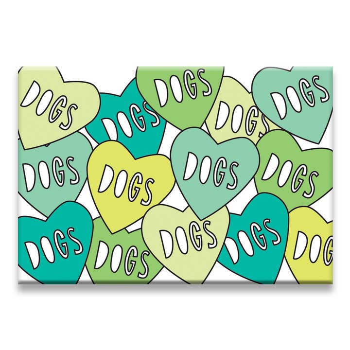 Dog Love - fridge magnet for wholesale by Near Modern Disaster