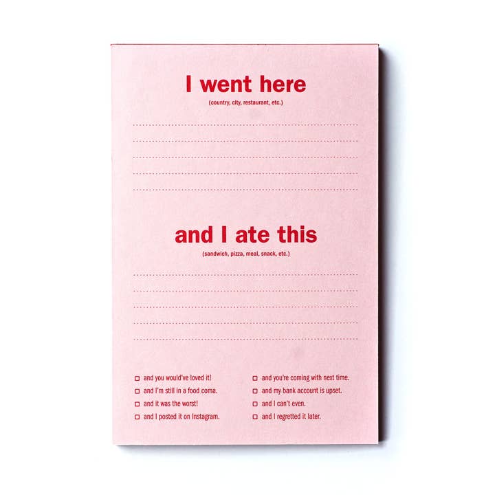 Kulinarische Reisepostkarte Einzel für den Großhandel von Nourishing Notes