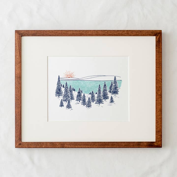 Wildship Studio - Wholesale Art Print - Lake Life Art Print1