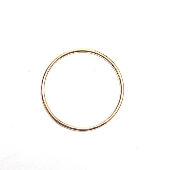 Nikki Smith Designs - Wholesale Band/Stacked Ring - Gold Filled Stackable Ring- Plain Gold