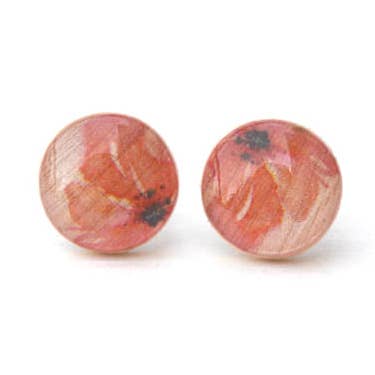 Brincos de papoula vermelha por atacado de Starlight Woods