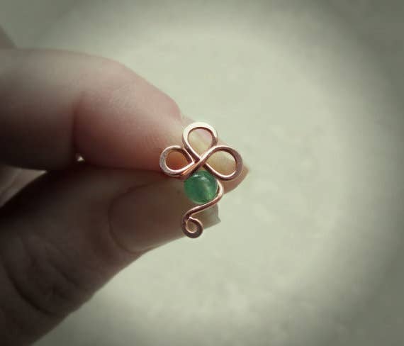 Contempo Jewelry - Wholesale Stud/Post Earrings - Shamrock Copper Stud Earrings1