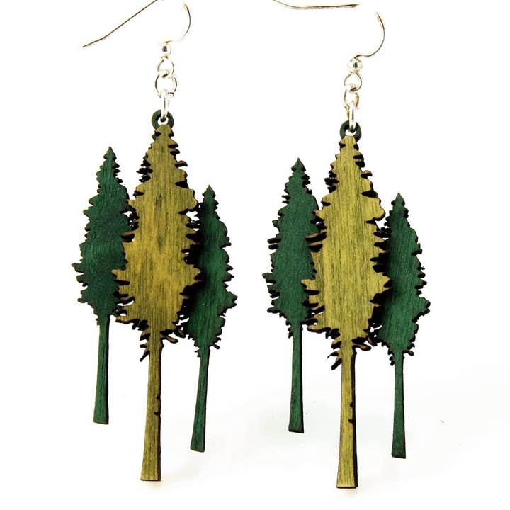 Redwood Tree Örhängen för wholesale av Green Tree Jewelry