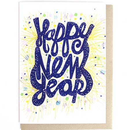 Thimblepress - Wholesale New Year's Card - Happy New Year Greeting Card