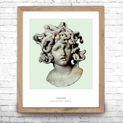 11” x 14” Medusa Art Print for wholesale by The National Anthem