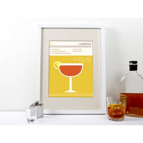 The National Anthem - Wholesale Art Print - 5” x 7” Martinez Cocktail Art Print1