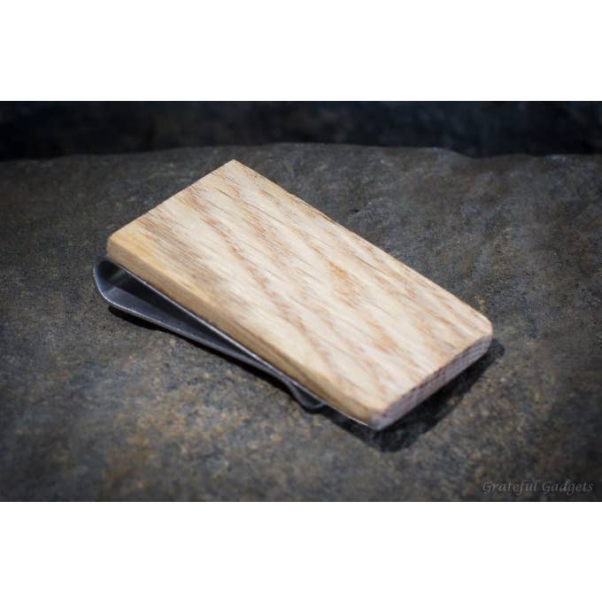 Beach Wood Money Clip for wholesale by Grateful Gadgets