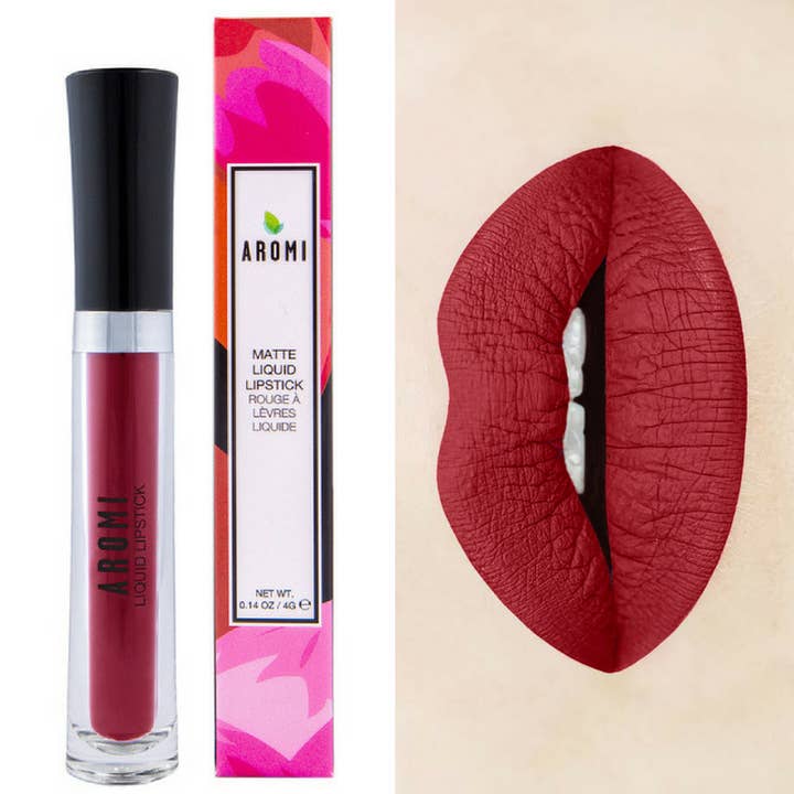 Power Red Liquid Lápiz labial para venta al por mayor de Aromi