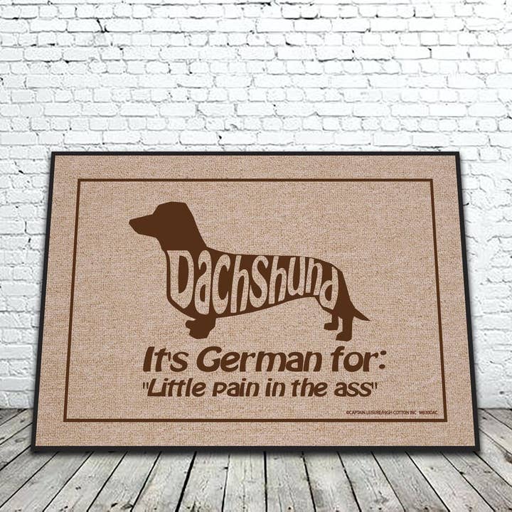 Dachshund Douleur Dans Le Tapis De Cul pour la vente par High Cotton Gifts