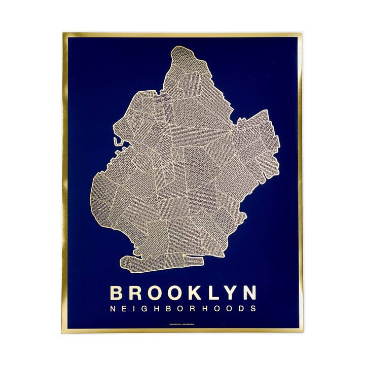 Native Maps - Wholesale Art Print - Gold Foil Prints