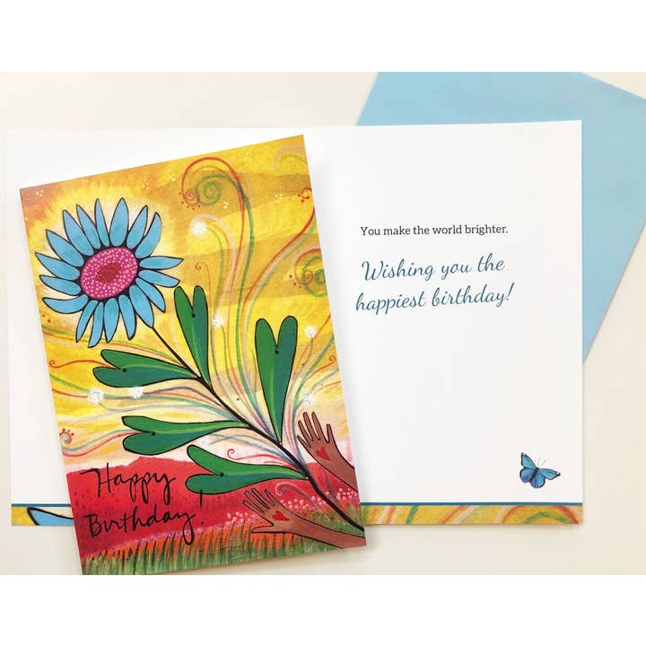 Biglietto di Buon Compleanno Felicissimo (Con Saluto) per la vendita all'ingrosso da parte di Lori Portka - Happiness Through Art