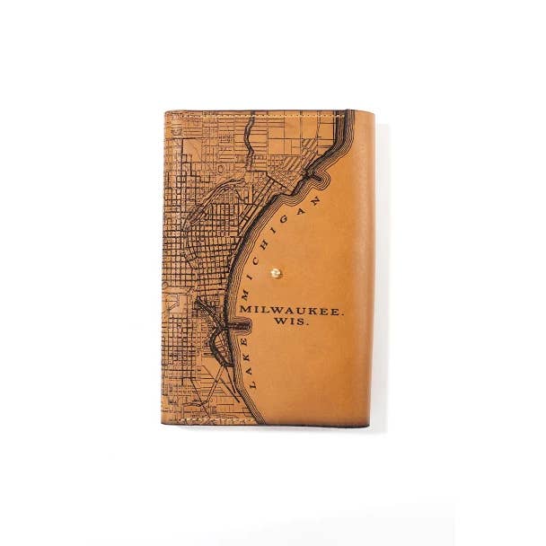 Milwaukee Map Journal for wholesale by Tactile Craftworks
