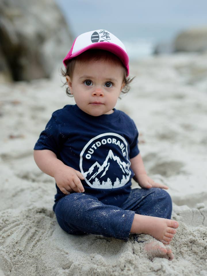 Navy Outdoorable - Camicia per bambini per la vendita all'ingrosso da parte di Outdoorable Apparel