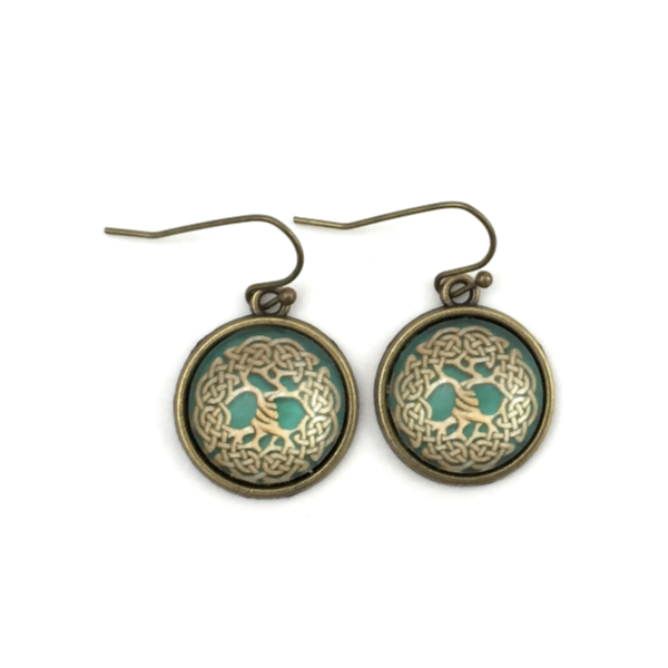 Fern & Filigree - Wholesale Dangle Earrings - Celtic Knot Tree of Life Earrings1