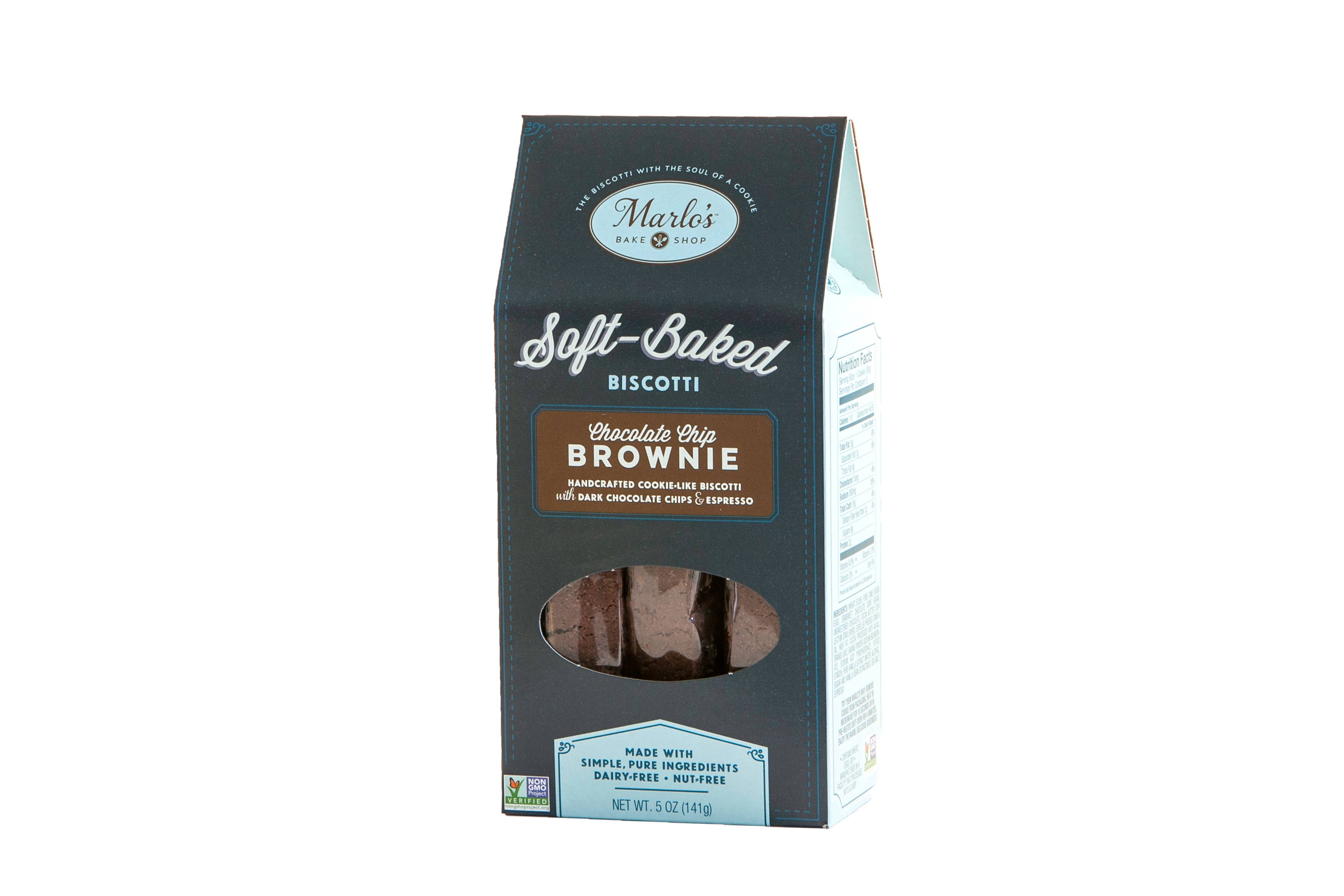 Marlo's Bakeshop - Wholesale Cookie - 5 oz Choco Chip Brownie Soft Baked Biscotti0
