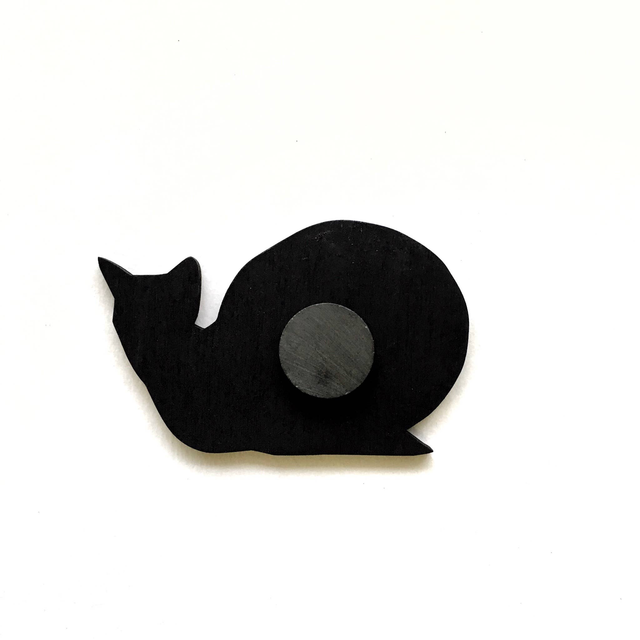 Pergamo Paper Goods - Wholesale Magnet - Snail Cat Wood Magnet2
