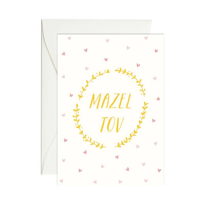 Mazel Tov Vines Mini Recinto Tarjeta para venta al por mayor de Paula & Waffle