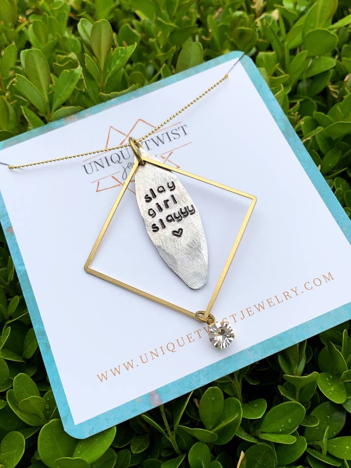 Slay Girl Necklace for wholesale by Unique Twist Jewelry