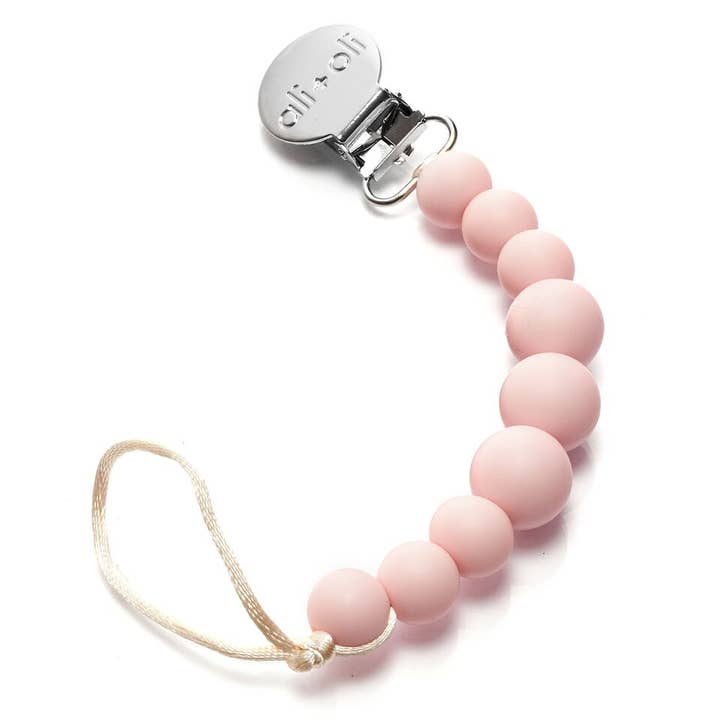 Ali+Oli - Wholesale Pacifier Clip - Baby - Ali+Oli Silicone Pacifier Clip (Pink)