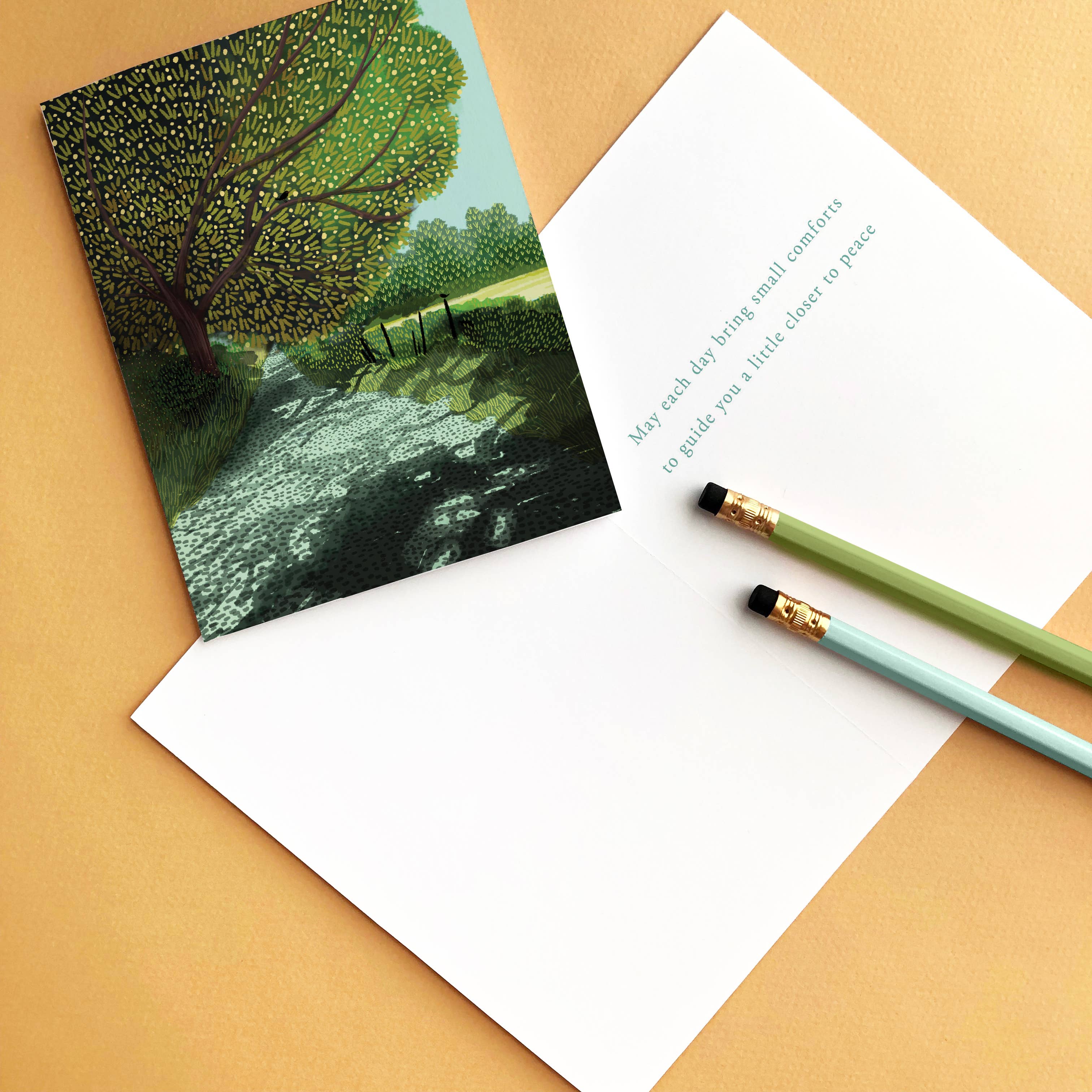 Studio Eleven Papers - Wholesale Sympathy Card - Sympathy Tree Card2