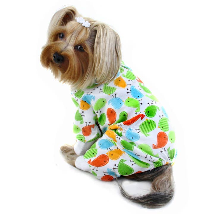 Knit Cotton Pajamas with Early Birdies for wholesale by Klippo Pet