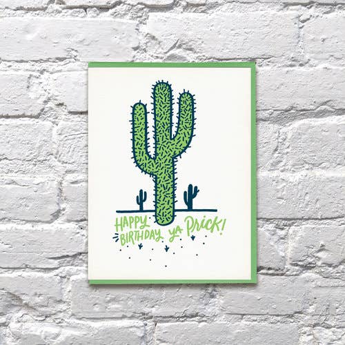 Bench Pressed - Wholesale Birthday Card - Happy Birthday Ya Prick Card