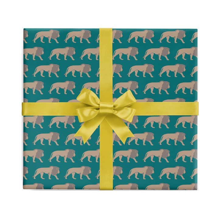 Folha de Papel de Embrulho com Leões por atacado de REVEL & Co.